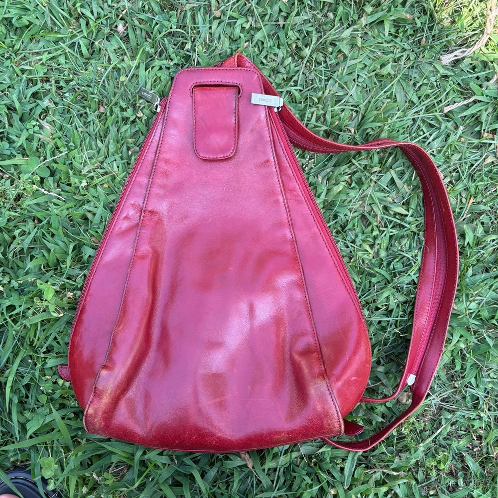 HOBO Red Leather backpack satchel Bag